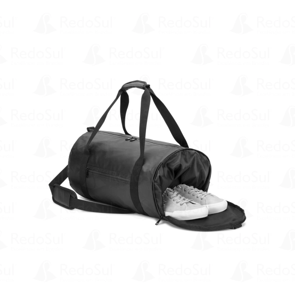 Bolsa esportiva personalizada em formato cilíndrico em poliéster reciclado 32 Litros